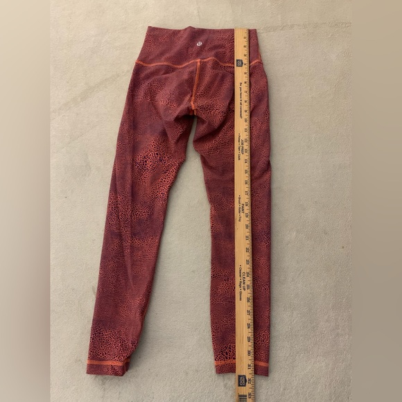 Lululemon Invigorate High-Rise Deep Orange  Tight 25" Women Size 6 - Picture 6 of 8
